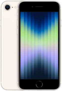 Смартфон Apple iPhone SE3, 4.7" 1334x750, 4GB, 128GB, 12Mpx, DS, iOS 15.4, 2018 mAh