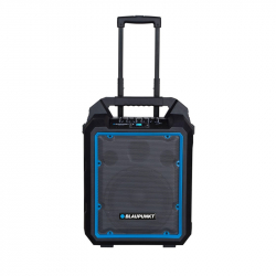 Bluetooth Колонкa Blaupunkt Тонколона MB10, преносима, караоке, 600 W, черна, с 1 кабелен микрофон