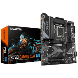 Дънна платка Gigabyte B760 Gaming X AX, LGA1700, DDR4, PCIe 4.0, 4x SATA 6Gb/s, 2x M.2