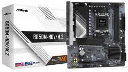 Дънна платка ASROCK B650M-HDV-M.2, AM5, 2x DDR5 6400MHz, Micro ATX