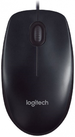 Мишка Logitech M100 - mouse - full size - USB - black