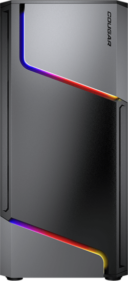 Кутия Cougar MX360 RGB, 1x120 ARGB Fan, RGB Button, Tempered Glass, Mini ITX