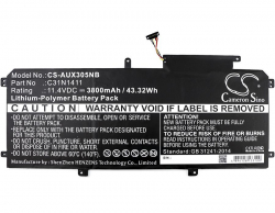 Батерия за лаптоп Asus ZenBook UX305C, UX305CA, UX305F, UX305FA, 11.4V, 3800 mAh CAMERON