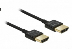 Кабел/адаптер Кабел Delock HDMI-A мъжко - HDMI-A мъжко,18 Gbit-s, 4K, 1 м, Черен