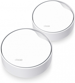 Безжични WiFi Mesh системa Безжична Wi-fi 6 Mesh система TP-Link Deco X50-PoE(2-pack) AX3000