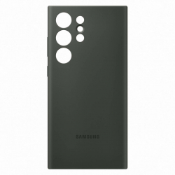 Принадлежност за смартфон Зелен силиконов калъф SAMSUNG Galaxy S23 Ultra