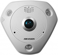 Камера HIKVISION DS-2CD6365G0-IS(B), 6MP, панорамна, 1.27 мм обектив, до 15м нощно