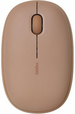 Мишка Безжична, оптична RAPOO M660, Multi-mode, кафява
