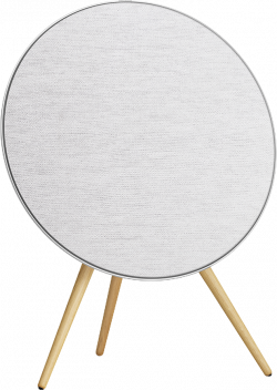 Озвучителна система Beosound A9 5th Gen Speaker Natural Alu (Back Grey Mist-Cover Kvadrat Light Grey-Legs Oak)