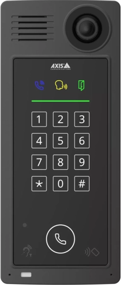 AXIS A8207-VE Mk II, Мрежова видеодомофонна станция - 6 MP IP камера, Вграден RFID четец с клавиатура