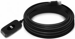 Кабел/адаптер Кабел ACT AC6005, USB-A мъжко - женско, 5.0 м, 480 Mbps, Черен