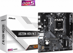 Дънна платка ASROCK A620M-HDV M.2, Socket AM5, mATX