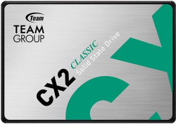 Хард диск / SSD Team Group CX2, 256GB, SSD, 2.5", черен