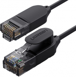 Медна пач корда Мрежов кабел Ugreen 70332 Ethernet patchcord RJ45 Cat 6A UTP 1000Mbps 1м - черен
