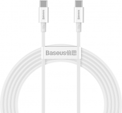 Кабел/адаптер Baseus Superior CATYS-C02 USB Type C - USB Type C QC - PD - FCP 100W 5A 20V 2м - бял