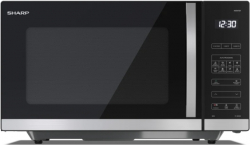 Бяла техника Микровълнова печка Sharp YC-QS302AE-B, LED Display White, Таймер функция, черна