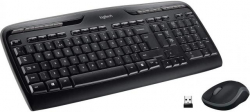 Клавиатура Kомплект клавиатура с мишка Logitech MK330, Безжичен, 2.4 GHz, Черен