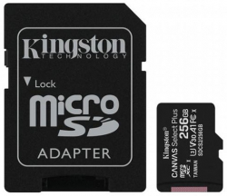 SD/флаш карта Micro SDXC 256G UHS-I Cl10+Adapt., Kingston Select+