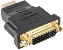 Кабел/адаптер Lanberg adapter HDMI/ m, DVI-D/ f 24+5 single link, black