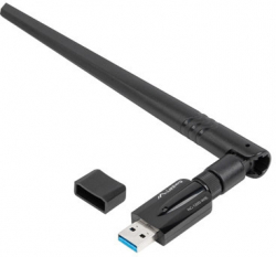 WiFi безжична карта/адаптер Lanberg Wireless Network Card USB adapter NC-1200-WIE AC1200 Dual Band