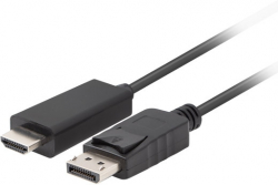 Кабел/адаптер Lanberg display port - M V1.1 HDMI- M cable 1.8m, black