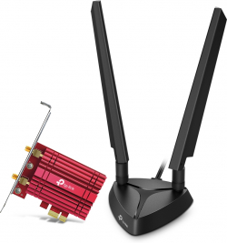 Мрежова карта/адаптер Безжичен PCIe адаптер TP-Link Archer TXE75E AXE5400 Wi-Fi 6E