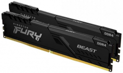 Памет Kingston FURY Beast Black 32GB(2x16GB) DDR4 3200MHz CL16 KF432C16BBK2-32