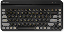 Клавиатура A4tech Fstyler FBK30 Blackcurrant, Bluetooth, 2.4G, Стойка за телефон, БДС, черна