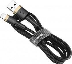 Кабел/адаптер Кабел Baseus Cafule USB-А към Lightning CALKLF-CV1 2м - черен