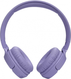 Слушалки JBL T520BT, Bluetooth 5.3, с микрофон, покриващо ухо, лилав цвят
