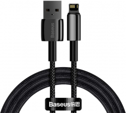 Кабел/адаптер Кабел Baseus Tungsten USB - Lightning 2.4 A 2 м CALWJ-A01 - черен