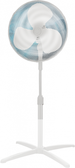 Бяла техника Stand fan, 40cm, 40W, 3 speeds, mechanical, noise level: 55-65 dB, Oscillation 80°
