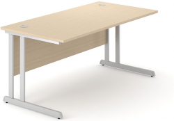 Бюро Работно Narbutas Optima C, 1400 х 800 х 720 mm, меламин избелен дъб, ABS, Метал