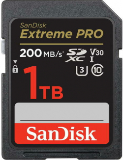 SD/флаш карта Карта памет SANDISK Extreme PRO SDHC, 1TB, UHS-1, Class 10, U3, 140 MB-s