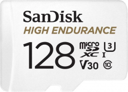 SANDISK High Endurance, SD Адаптер, micro SDXC UHD, V30, 128GB, Class 10