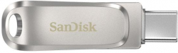 USB флаш памет USB памет SanDisk Ultra Dual Drive Luxe, 512GB, USB 3.1 Gen 1, USB-C, Сребрист