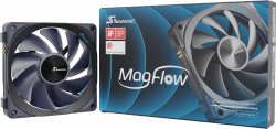 Вентилатор SEASONIC MagFlow, 120 мм, 2000 RPM, 63.3 CFM, 33.7 dBA, 12 V, 0.10 A, FDB