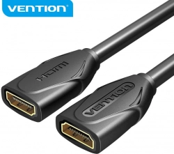 Кабел/адаптер Vention удължителен кабел HDMI v2.0 Female to Female 0.5M Black, Gold - AAXBD