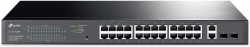 Комутатор/Суич TP-Link TL-SG1428PE, 26хGbE RJ45 PoE+ порта, 2xSFP слота, 250W макс.