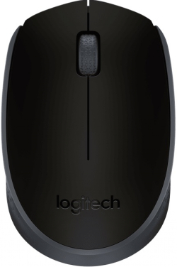 Мишка Logitech M171, безжична, черна