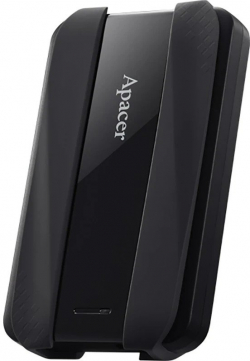 Хард диск / SSD Apacer AC533, 1TB 2.5" SATA HDD USB 3.2 Portable Hard Drive Plastic - Rubber Jet черен