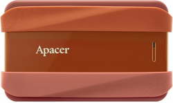Хард диск / SSD Apacer AC533, 1TB 2.5" SATA HDD USB 3.2 Portable Hard Drive Plastic - Rubber, червен