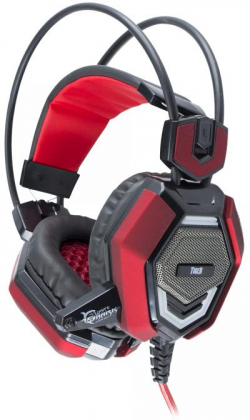 Слушалки White Shark GH-1644 Tiger гейминг слушалки, PC, PS4, Xbox, 3.5 мм, червени