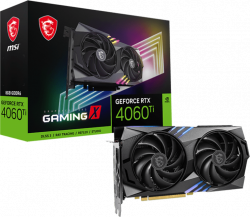 Видеокарта MSI GeForce RTX 4060Ti Gaming X 8G, 8GB GDDR6, 128bit, 3x DP 1.4a, HDMI 2.1a
