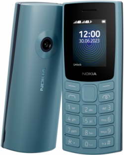 Смартфон NOKIA 110 DS 2023, 1.80 '' 120 x 160, DS, FM Радио, Камера, MP3 плеър, 1000 mAh, Син