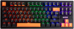 Клавиатура Marvo Gaming Mechanical keyboard 87 keys, Orange caps TKL - KG901C