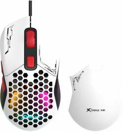 Мишка Xtrike ME Gaming Mouse GM-316W - 7200dpi, Detachable covers, White