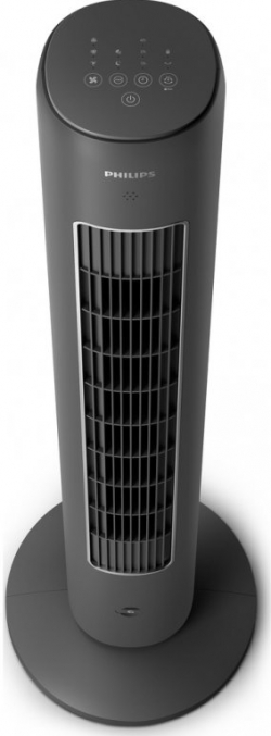 Бяла техника Вентилатор Philips Tower Fan Series 5000, 2230 m3-h, 1.8м кабел, 40W, Черен