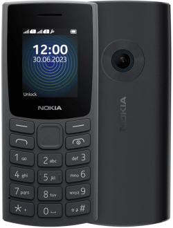 Смартфон NOKIA 110 DS 2023, 1.80 '' 120 x 160, DS, FM Радио, Камера, MP3 плеър, 1000 mAh, Черна