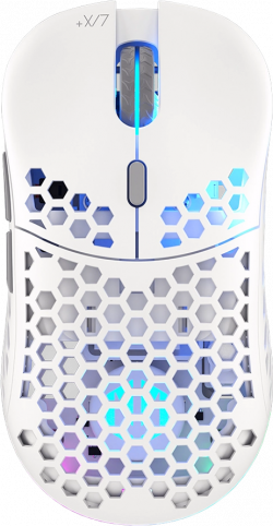 Мишка Endorfy LIX Plus, геймърска, безжична, 19000 dpi, бял цвят